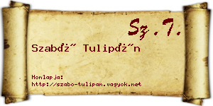 Szabó Tulipán névjegykártya